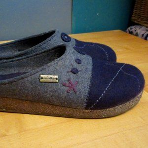 Haflinger Purple Wool Clogs womens eu-39 Us-8-8.5